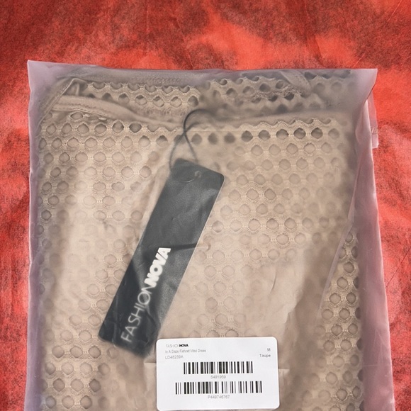 In A Daze Fishnet Maxi Dress-Taupe from FashionNova  (Size: Medium) - Picture 3 of 7